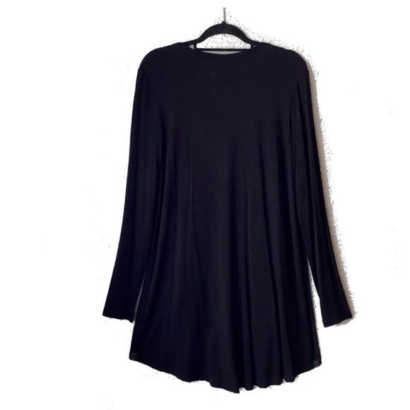 NWT Long Black Jersey Drape Cardigan - Picture 4 of 6